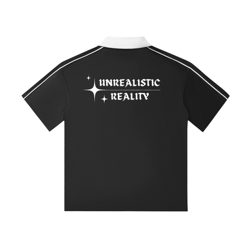 Contrast Collar Short-Sleeve Polo Shirt
