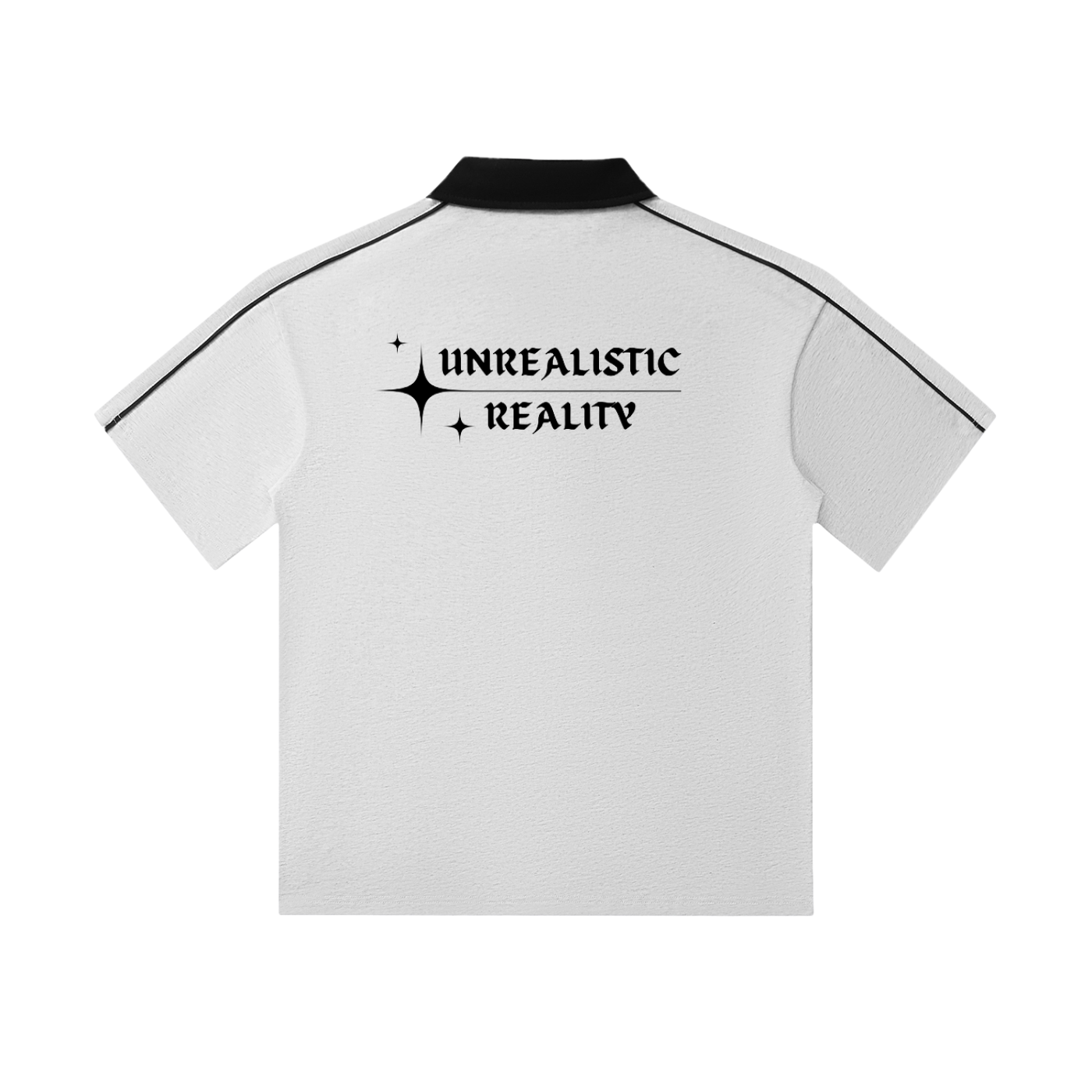 Contrast Collar Short-Sleeve Polo Shirt